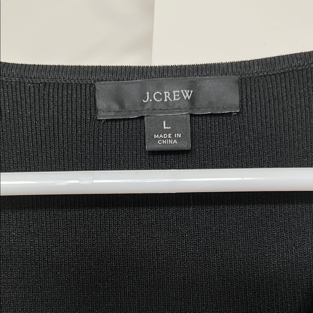 J. Crew Black Racerback Ribbed Tank Top - Picture 2 of 4